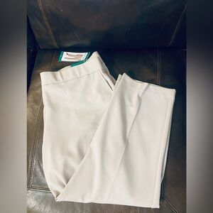 Hilary Radley Cream Wide-Leg Pants